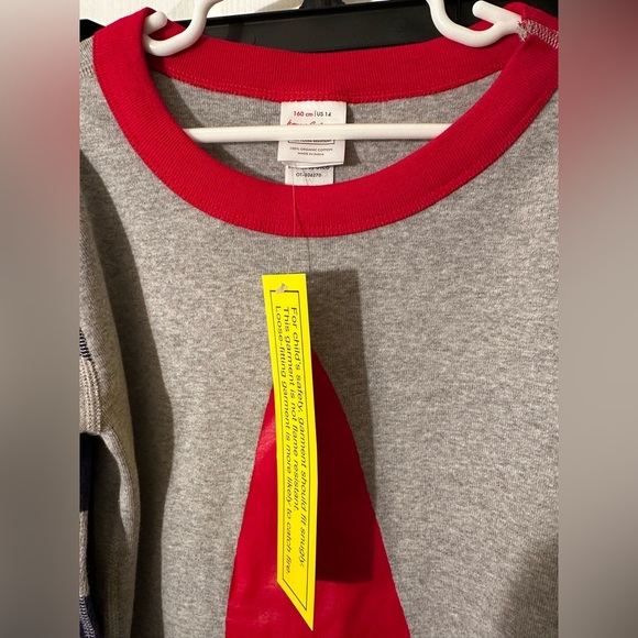 NWT HANNA ANDERSSON 14 160 Org Cotton Long Johns Winter Gnome Striped Pajamas - Picture 3 of 6